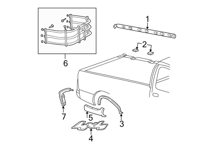 Ford F-150 Plug - quarter panel. Upper molding plug. Supercrew, body