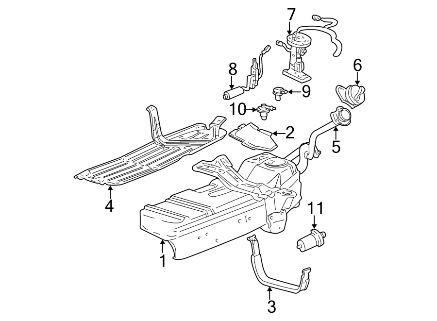 Ford Ranger Filter assembly - fuel. Fuel pump filter. 2-ports. From 02